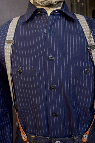 Blue Blanket Work Shirt - Wabash Stripe - M, L, XL