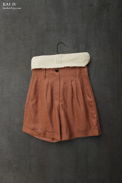 Amelia high waisted shorts - Berry - M, L