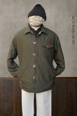 Hebron Reversible Jacket -Wool Flannel / Quilted Nylon  - L, XL (NO RETURN)