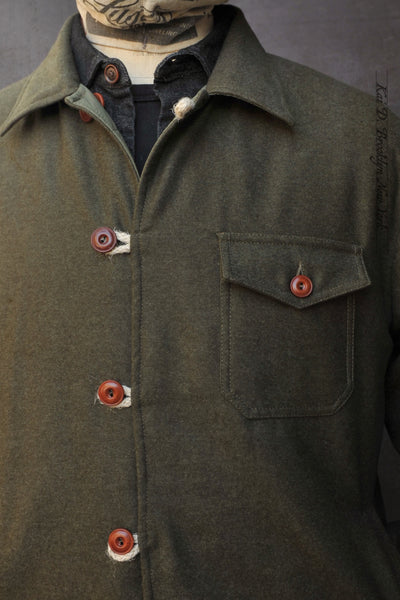 Hebron Reversible Jacket -Wool Flannel / Quilted Nylon  - L, XL (NO RETURN)