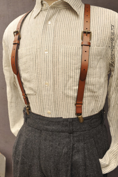 Rios Workshirt - Natural Ticking Stripe - 2(M), 3(L)