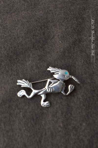 Sterling Silver Brooch - Roadrunner VII (medium)