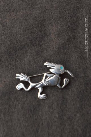 Sterling Silver Brooch - Roadrunner VII (medium)