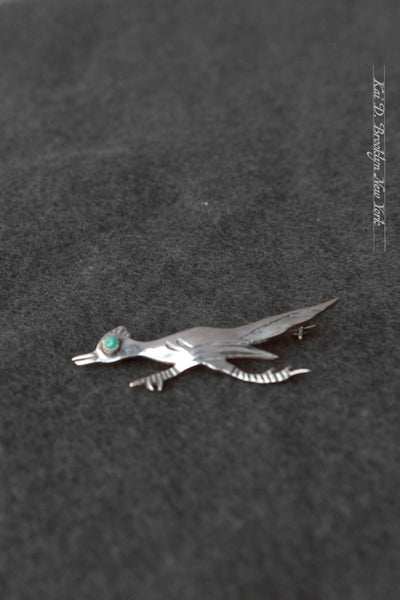 Sterling Silver Brooch - Roadrunner VIII (small)