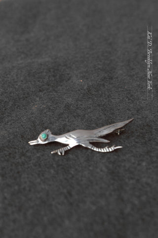 Sterling Silver Brooch - Roadrunner VIII (small)