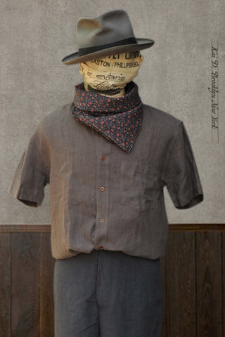 Cassady Shirt - Rosewood Shibui Linen - S, M, L, XL, XXL