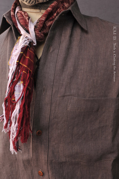 Cassady Shirt - Rosewood Shibui Linen - S, M, L, XL, XXL
