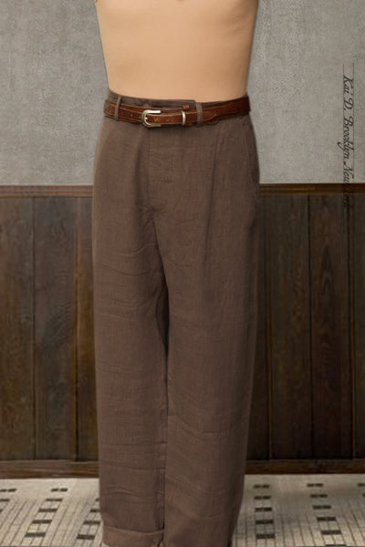 Bosun Pants - Rosewood Shibui Linen  - 30, 32, 34, 38