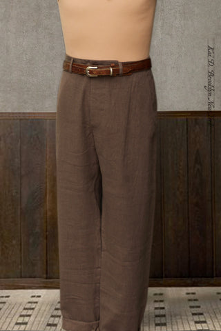 Bosun Pants - Rosewood Shibui Linen  - 30, 32, 34, 38