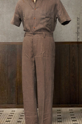 Bosun Pants - Rosewood Shibui Linen  - 32, 38