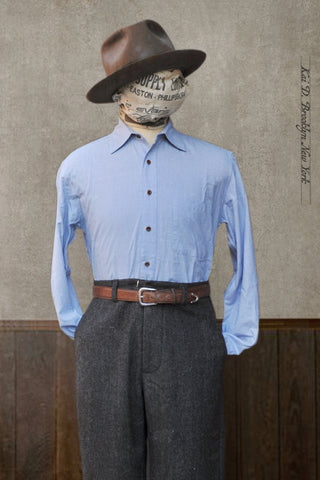 Cassady Shirt (Relaxed Cut)- Royal Touch Peached Cotton - S, M, L, XL, XXL