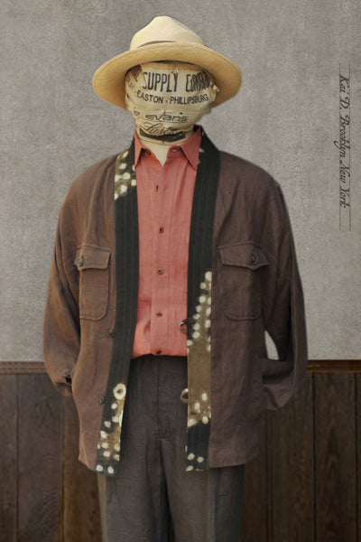 Rugged Road Kimono Jacket - Brown - XL (NO RETURN)
