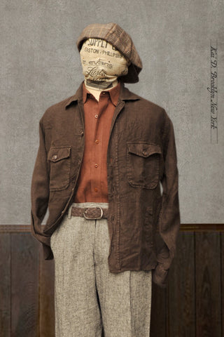 Rugged Road Shirt Jacket - Deep Truffle Brown - L (NO RETURN)
