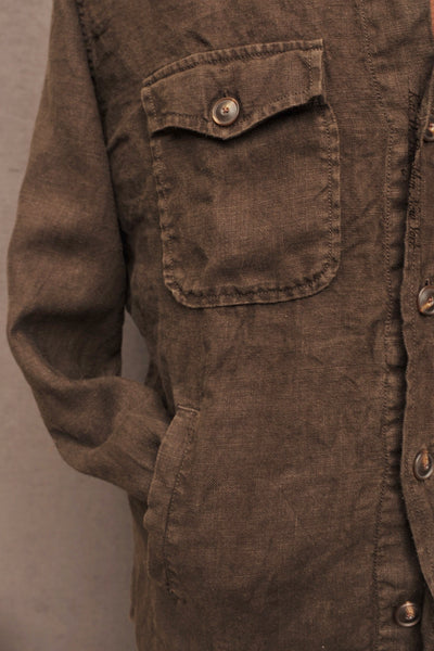 Rugged Road Shirt Jacket - Deep Truffle Brown - L (NO RETURN)