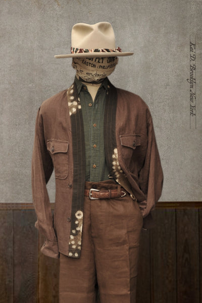 Rugged Road Kimono Jacket - Brown - XL (NO RETURN)