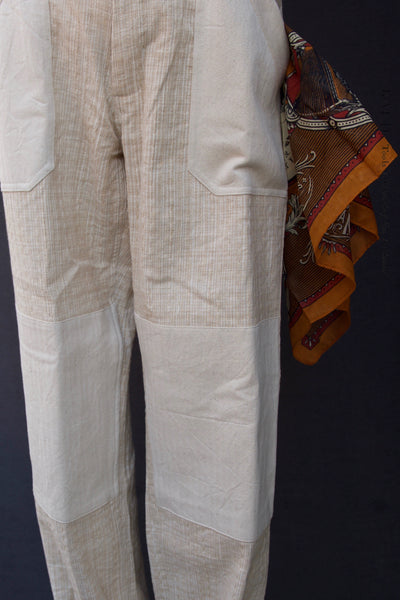 Patchwork Isaac Pants -  Natural/Oat - 2, 3, 4
