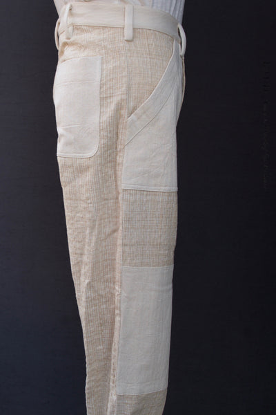 Patchwork Isaac Pants -  Natural/Oat - 2, 3, 4