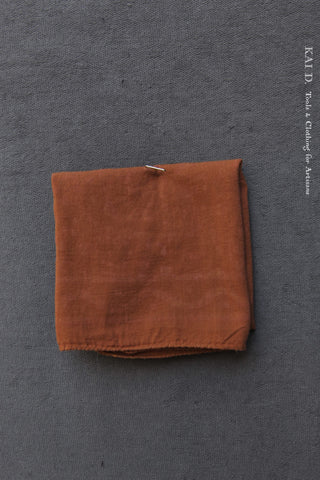 Hand Dyed Cotton Bandana - Rust