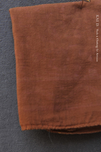 Hand Dyed Cotton Bandana - Rust