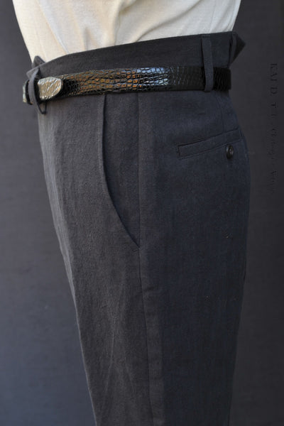 Bosun Pants -Grey Sabi Linen - 30, 32, 34