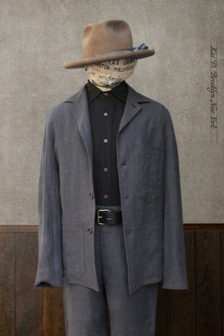 Old Town Jacket - Grey Sabi Linen - M, L, XL
