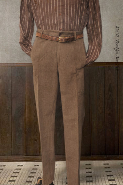 Brancusi Pants - Saddle Brown - 31