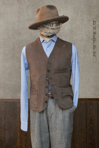 Shoemaker's Vest - Italian Moleskin - L