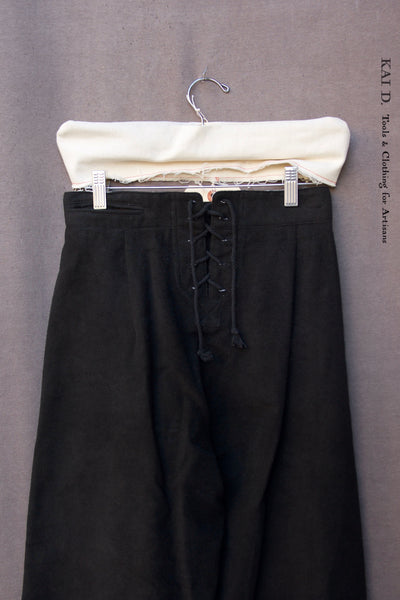 Sailor pants - Japanese Moleskin - Black - XS, S,M