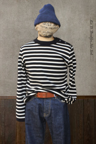 Sailor Sweater - Navy/Natural - S, M, L, XL