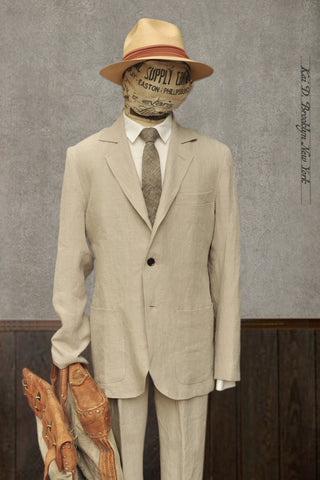 Shoemaker Jacket - Sandstone Belgian Linen - S, M, L, XL