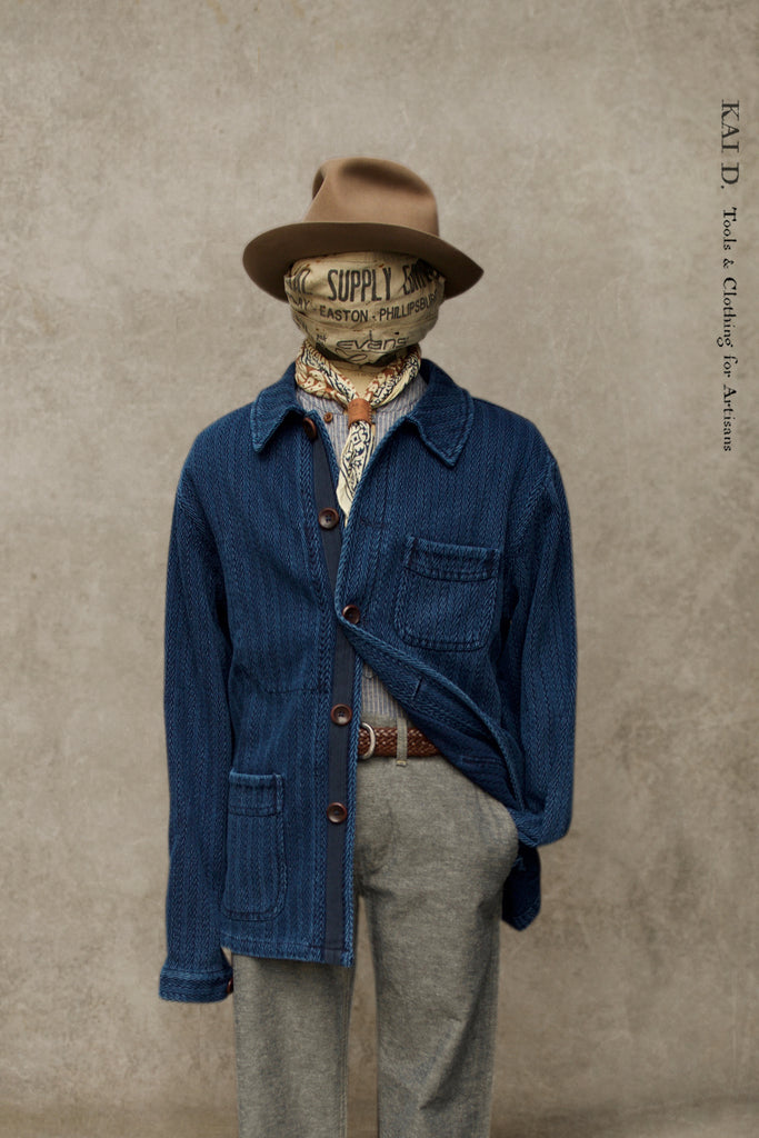 Sashiko Chore Jacket Indigo XL