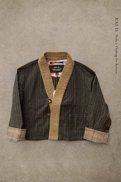 Children's Kimono Jacket - Sashiko Stitch - M