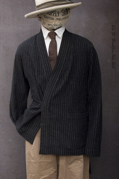 Scarecrow's Jacket - Wool Black Pin - S, M, L (NO RETURN)