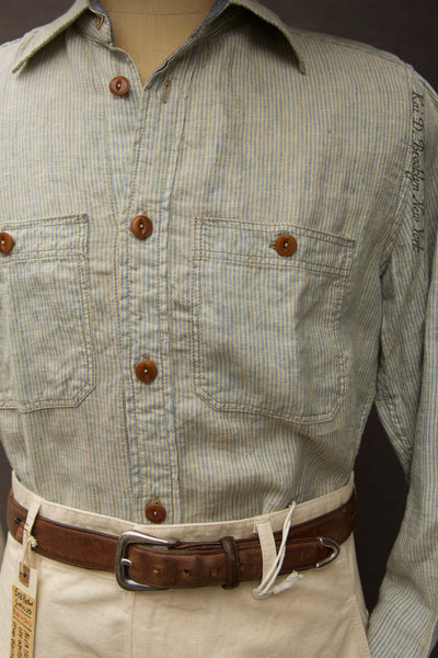 Linen Striped Shirt - Size 46(S/M)