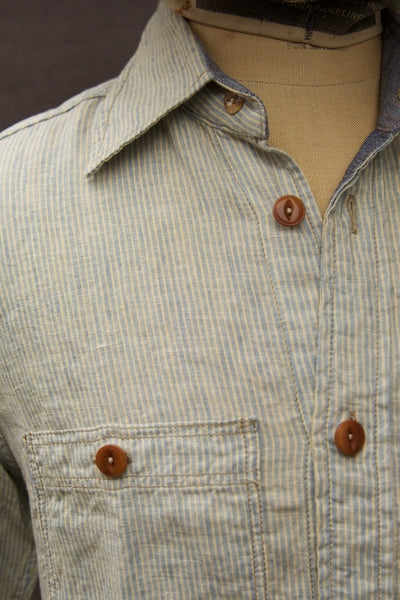 Linen Striped Shirt - Size 46(S/M)