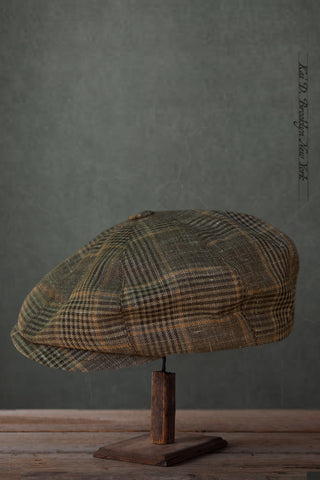 Peaky Hat - Scottish Linen Plaid - M, L, XL