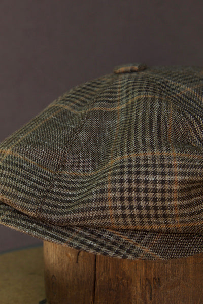 Peaky Hat - Scottish Linen Plaid - M, L, XL