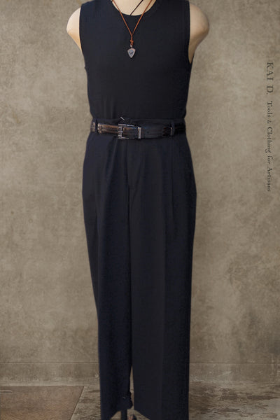 Fred Regular Cut Trousers - Dark Blue - M, L, XL