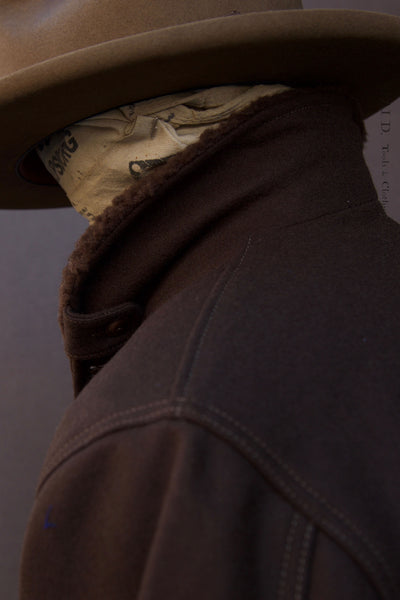 Shawl Collar Wool Short Jacket - Deep Brown - M, L, XL (NO RETURN)