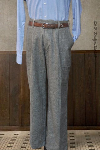 Sheffield Trousers - Wool Herringbone - S, M, L