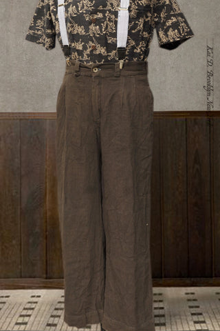 Sheffield Trousers - Olive Brown - L (size 34) (NO RETURN)