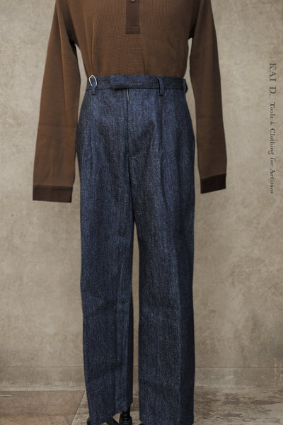 Sheffield Trousers - Cotton Silk Denim - S, M, L