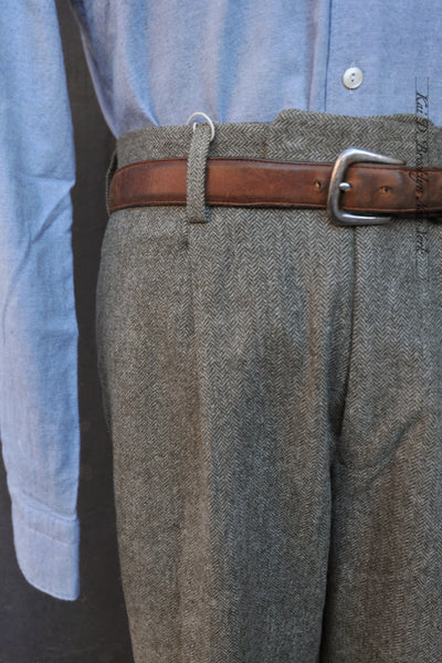 Sheffield Trousers - Wool Herringbone - S, M, L