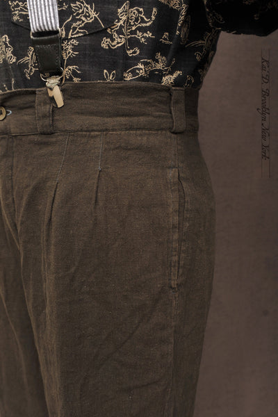 Sheffield Trousers - Olive Brown - L (size 34) (NO RETURN)