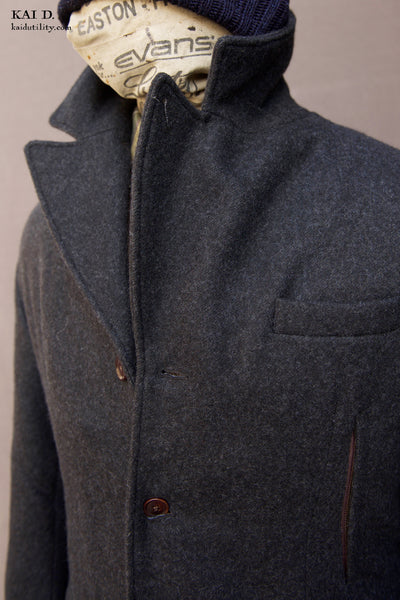 Wool Cashmere Shelby Over Coat - S, M, L