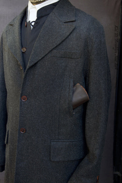 Shelby Over Coat - Herringbone Wool - M, L, XL (NO RETURN)