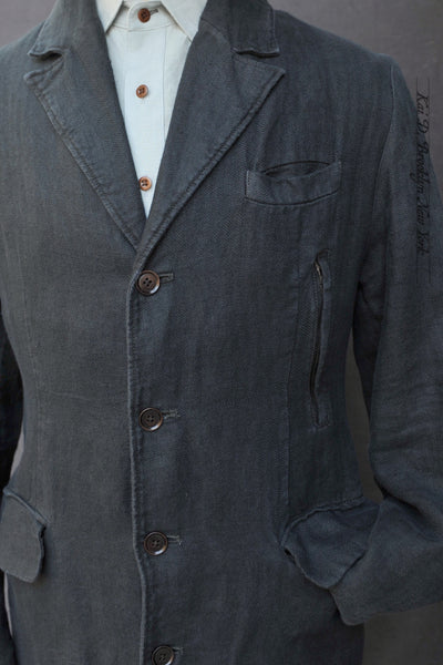 Shelby Coat - Garment Dyed Belgian Linen - S/M (NO RETURN)