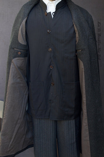 Shelby Over Coat - Herringbone Wool - M, L, XL (NO RETURN)