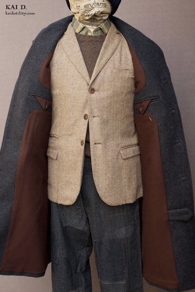Wool Cashmere Shelby Over Coat - S, M, L, XL