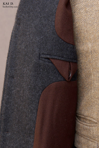 Wool Cashmere Shelby Over Coat - S, M, L, XL